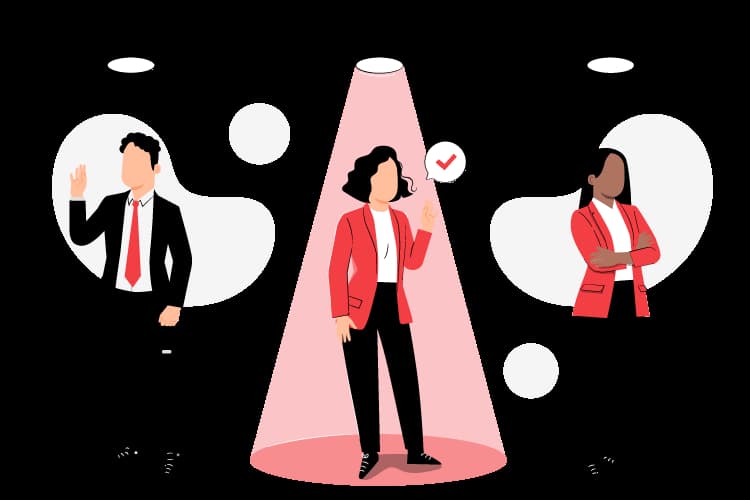 AI matching interface